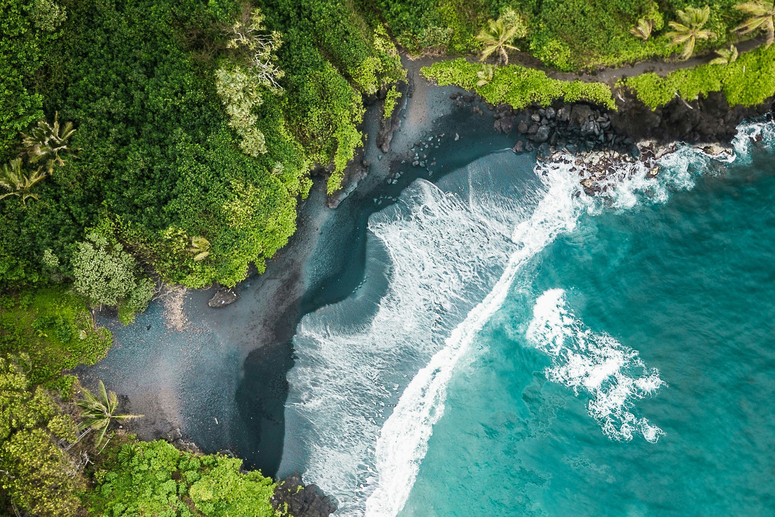 Black Sand Beach, Hana, United States
