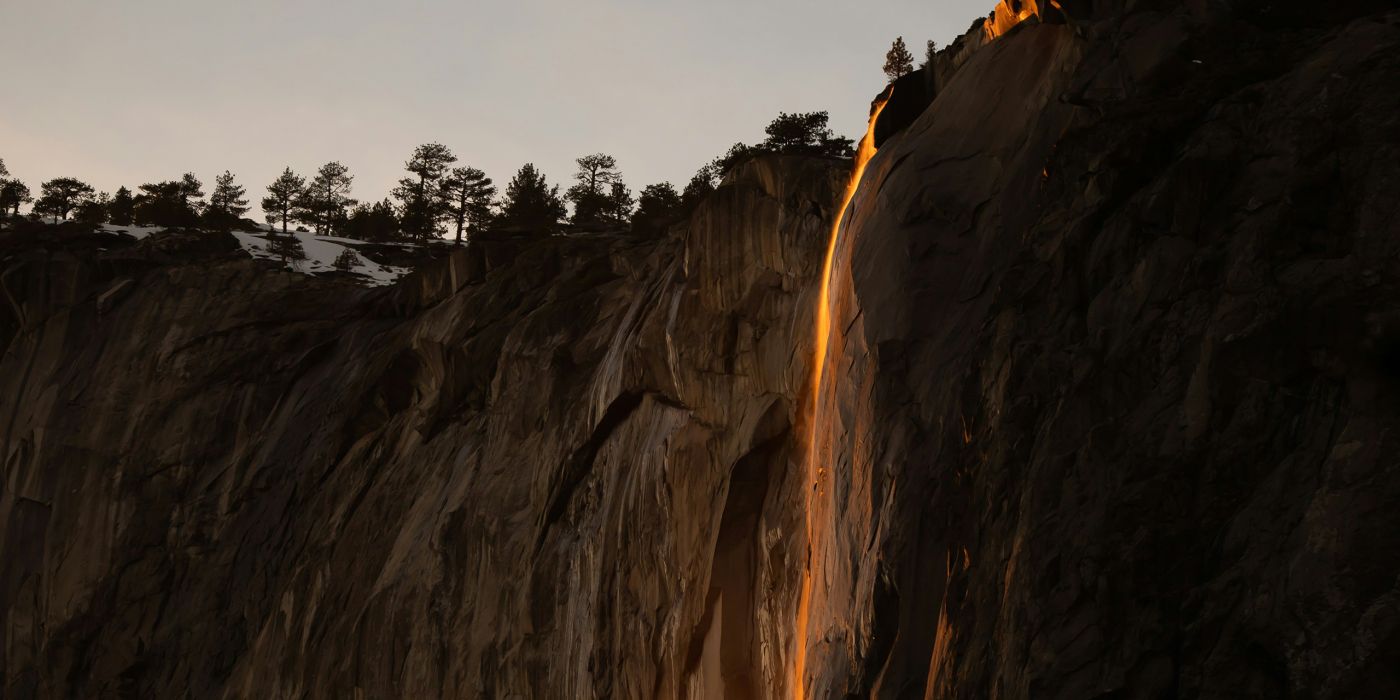 Fire Falls, Yosemite Valley, California