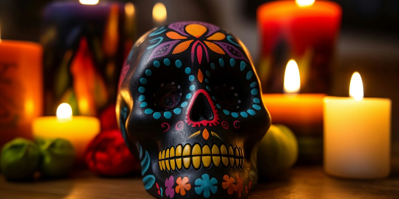 Calavera Sugar Skull for Cinco De Mayo or Dia De Los Muertos